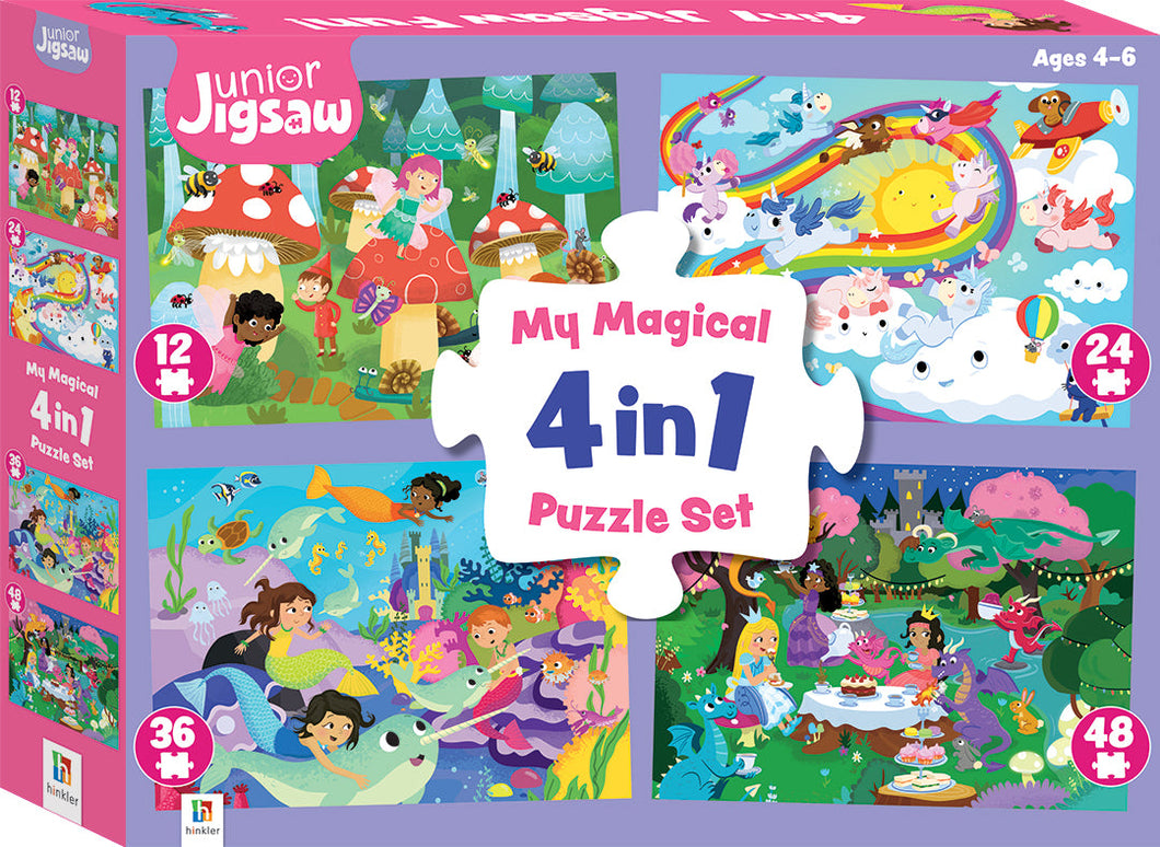 Junior Jigsaw 4-in-1: Magical Fun - Hinkler