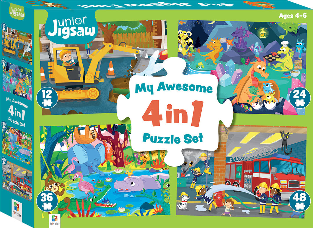 Junior Jigsaw 4-in-1: Adventure Fun - Hinkler