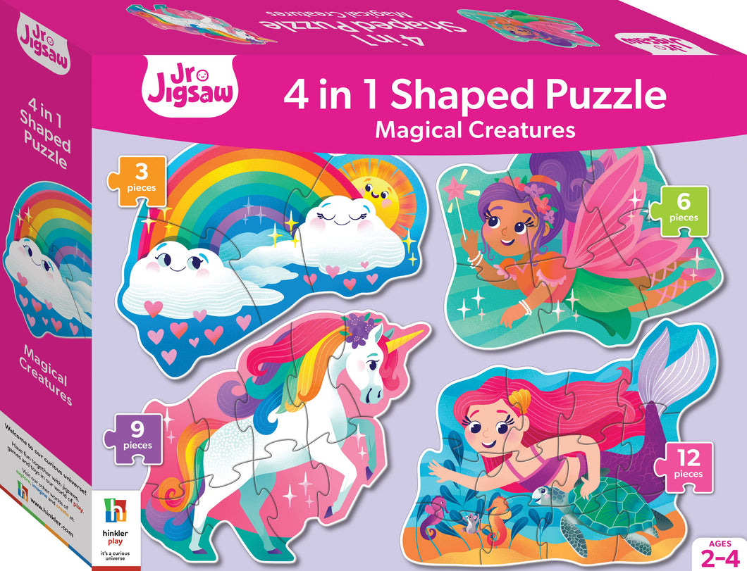 Junior Jigsaw Shaped 4-in-1: Magical Cre - Hinkler