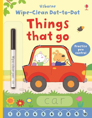 Wipe-Clean Dot-to-dot: Things that go - Usborne