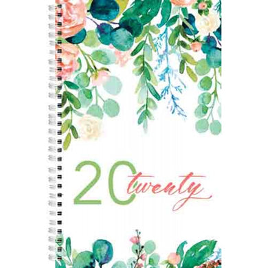Daily planner (wirebound) - floral - Christian Art Gifts