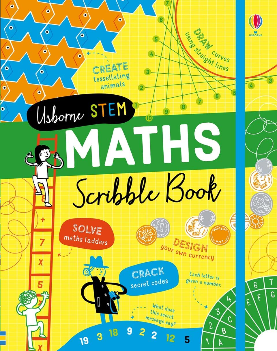 STEM: Maths Scribble Book HB - Usborne