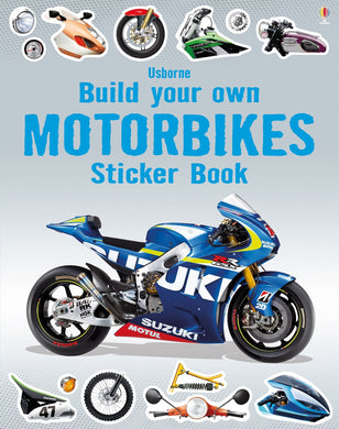 Build your own Motorbikes sticker book - Usborne