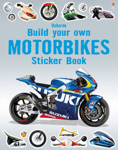 Build your own Motorbikes sticker book - Usborne