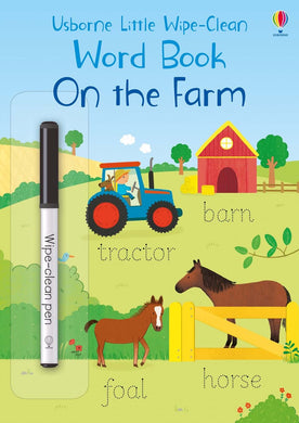 Little Wipe clean Word Book: On the farm - Usborne
