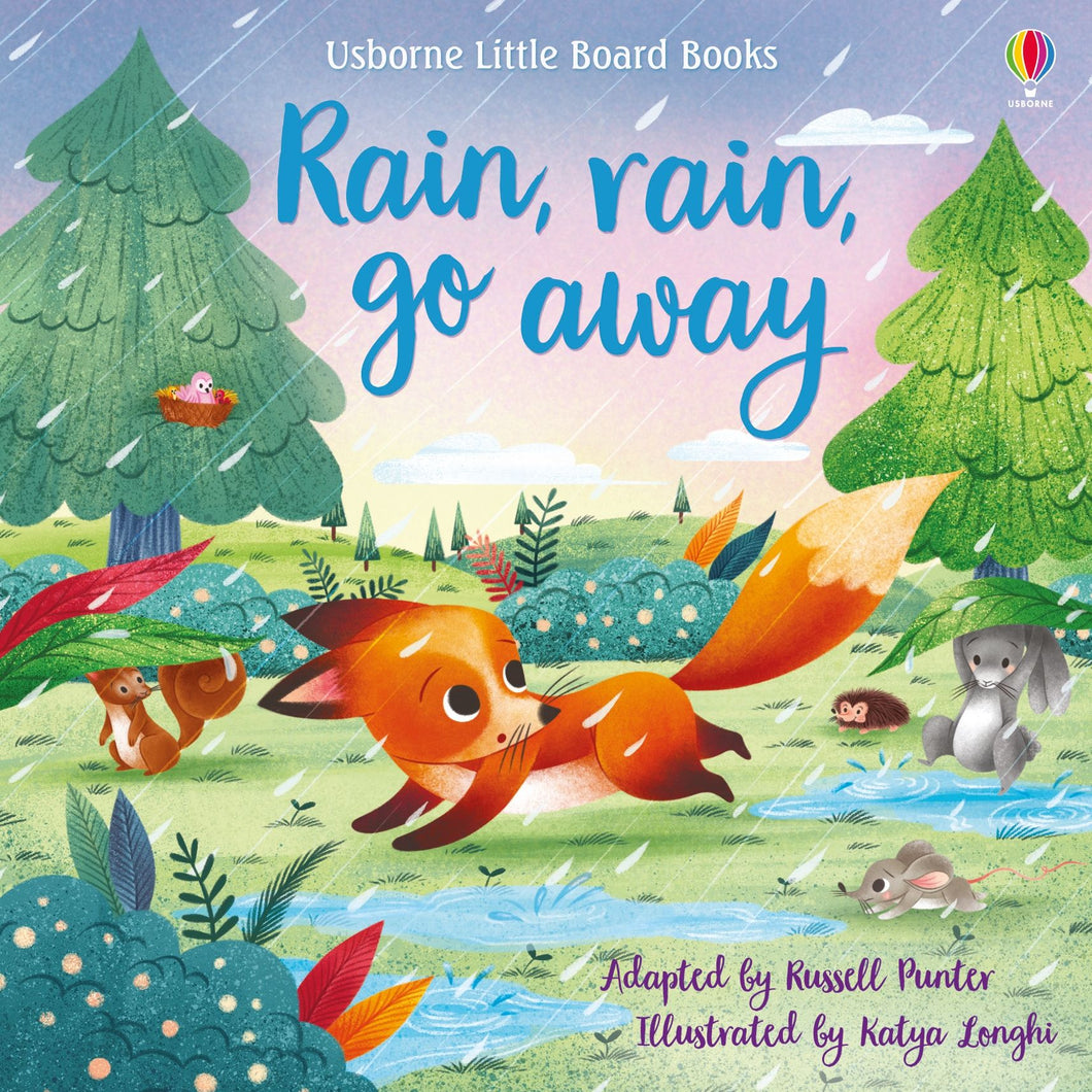 Little Board Book: Rain rain go away - Usborne