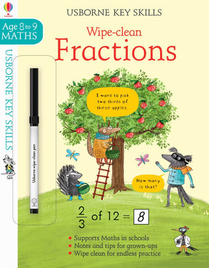 Key Skills: Wipe clean Fractions 8-9 yea - Usborne