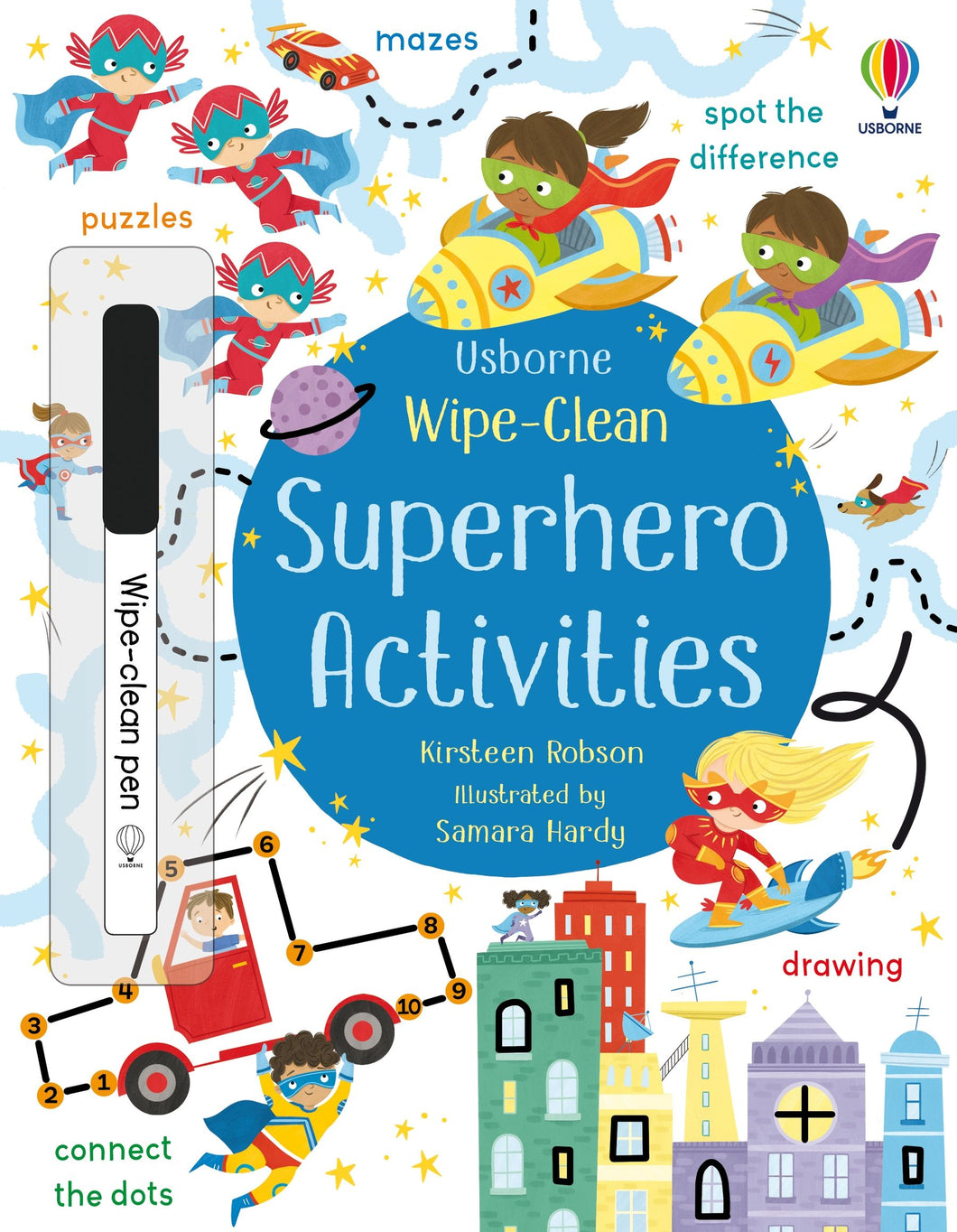 Wipe-Clean Superhero Activities - Usborne