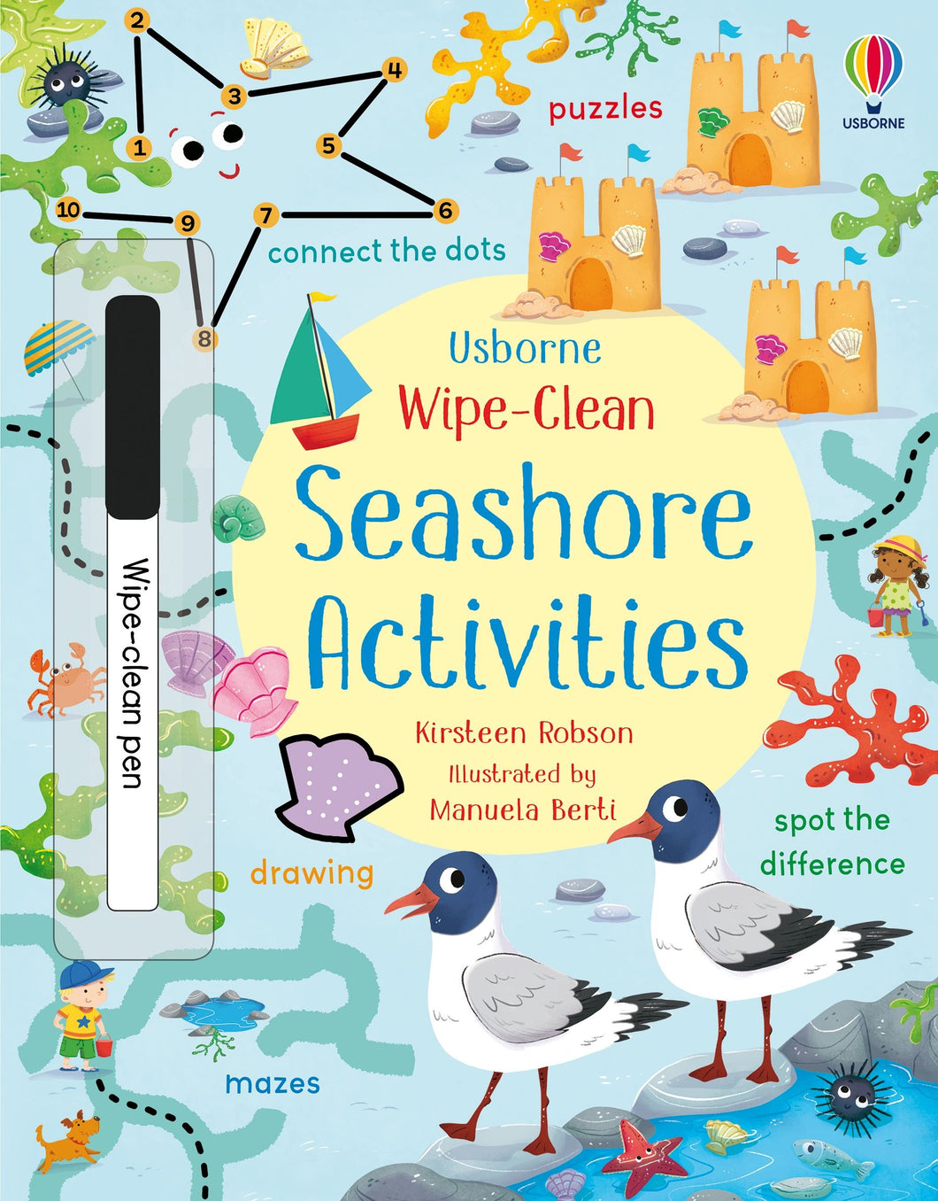 Wipe-Clean Seashore Activities - Usborne