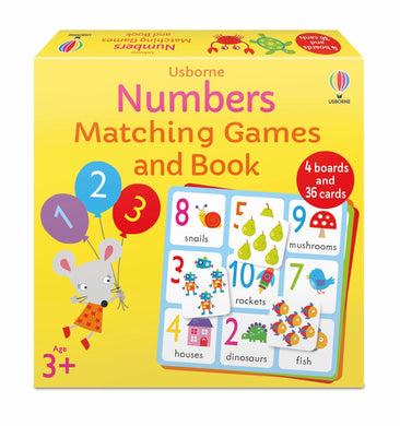 Matching Games And Book: Numbers - Usborne