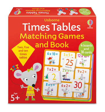 Matching Games And Book: Times Tables - Usborne
