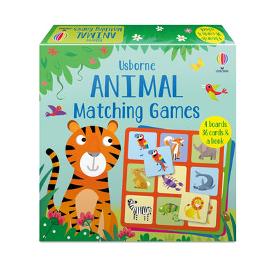 Matching Games And Book: Animals - Usborne