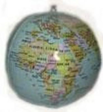 Inflatable world globe (1st edition) - MapStudio