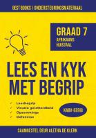 BB Lees En Kyk Met Begrip: Gr 07 Afr HT - Aletha De Klerk