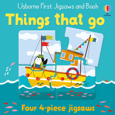 First Jigsaw & Book: Things that go - Usborne