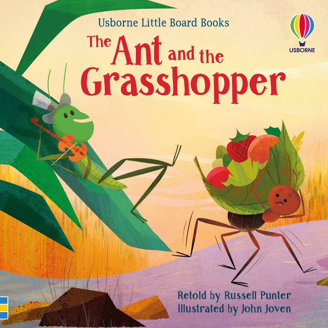 Little Board Book: Ant & The Grasshopper - Usborne
