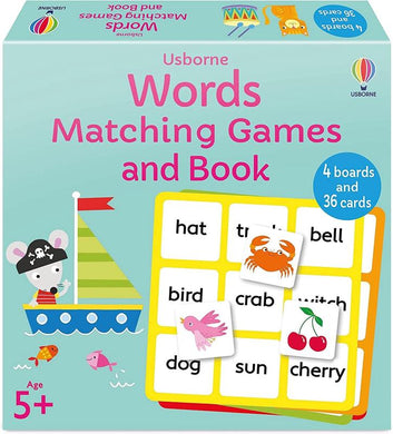 Matching Games And Book: Words - Usborne
