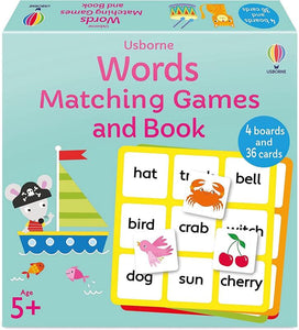 Matching Games And Book: Words - Usborne
