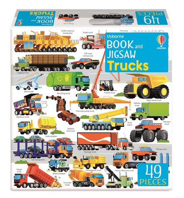 Book & Jigsaw: Trucks - Usborne