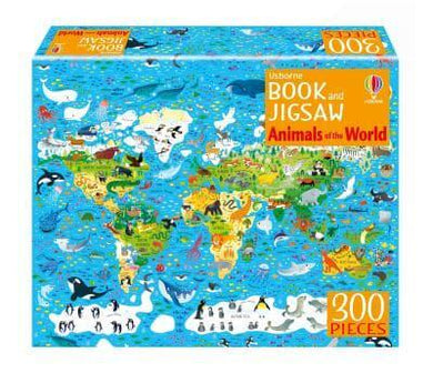 Book & Jigsaw: Animals Of The World 300 - Usborne