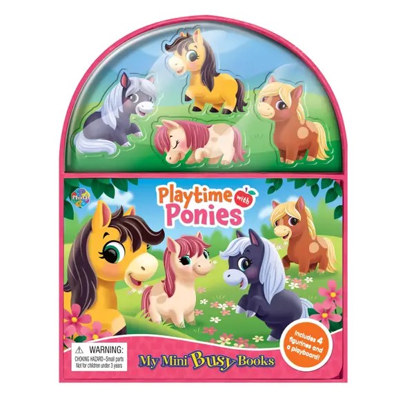 Mini Busy Book: Playtime With Ponies - Phidal