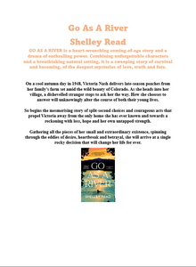 Bookbox - Peach / Boekboks - Perske (Go as a river - Shelley Read)